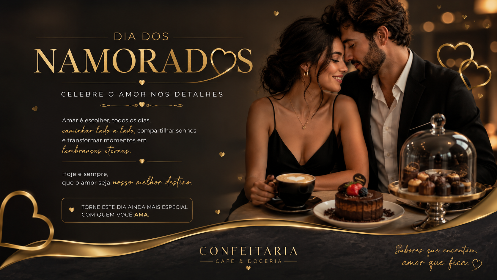 Campanha de Dia dos Namorados criada pela Tom & Cena